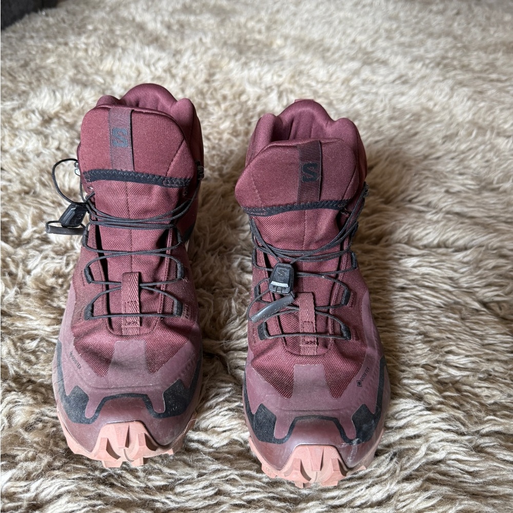 Salomon Burgundy Hiking Boots